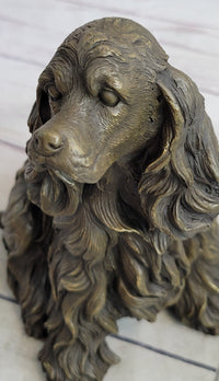 Bronze Metal Sculpture of Cocker Spaniel or King Charles Cavalier