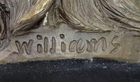 Bronze Metal Sculpture of Cocker Spaniel or King Charles Cavalier