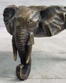 Bronze Metal Elephant Candy Dish Ashtray Art Sculpture