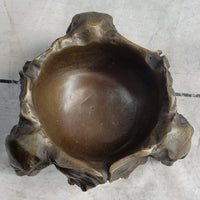 Bronze Metal Elephant Candy Dish Ashtray Art Sculpture
