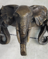 Bronze Metal Elephant Candy Dish Ashtray Art Sculpture