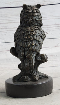 Milo Vintage Look Owl Art Deco Bronze Sculpture