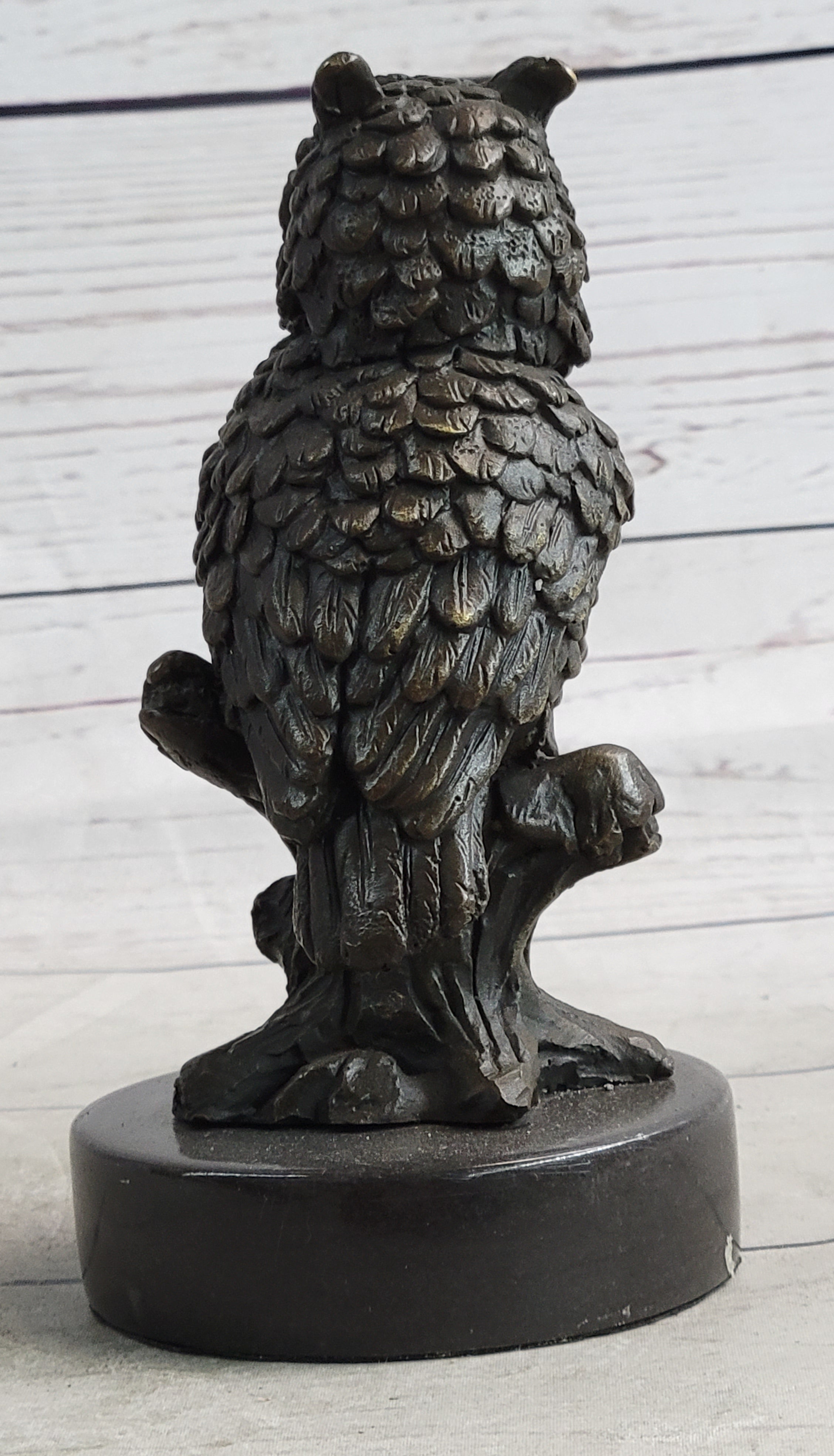 Milo Vintage Look Owl Art Deco Bronze Sculpture