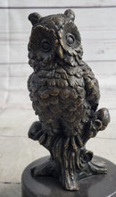 Milo Vintage Look Owl Art Deco Bronze Sculpture