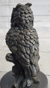 Milo Vintage Look Owl Art Deco Bronze Sculpture