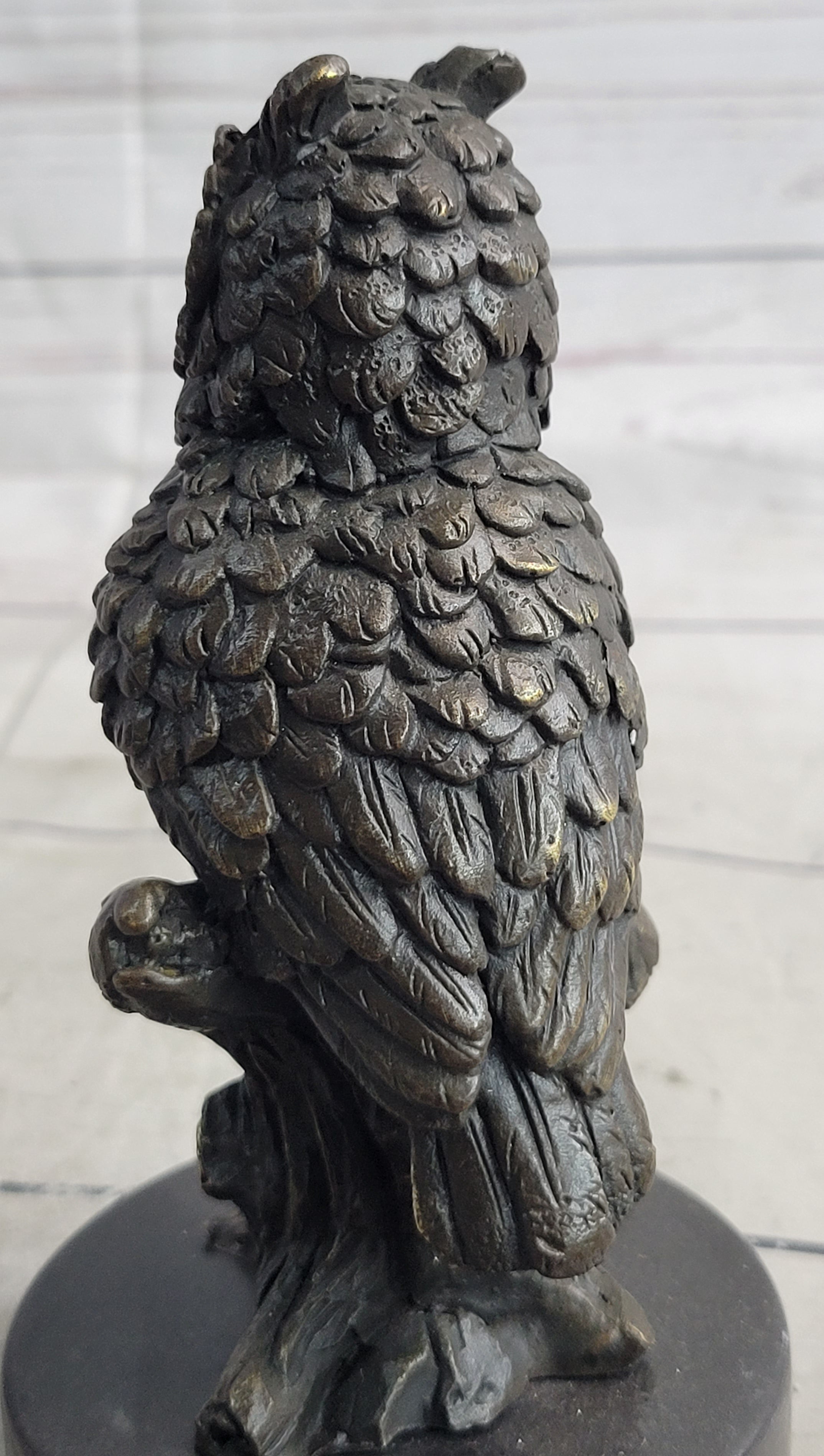 Milo Vintage Look Owl Art Deco Bronze Sculpture