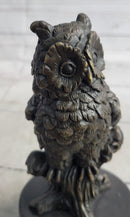 Milo Vintage Look Owl Art Deco Bronze Sculpture