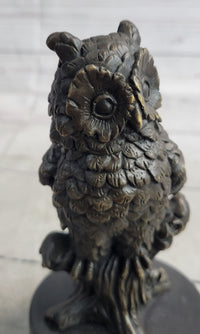 Milo Vintage Look Owl Art Deco Bronze Sculpture
