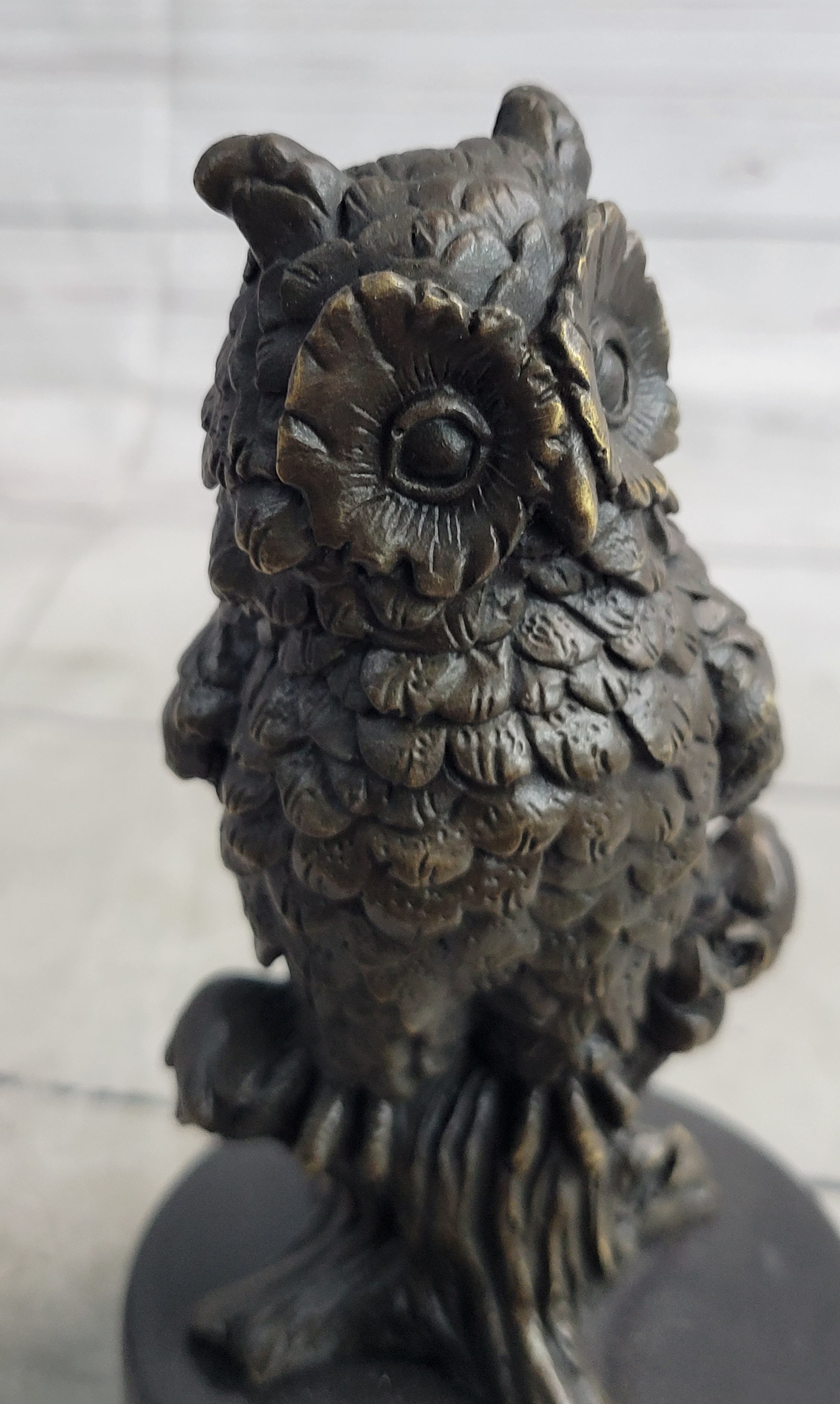 Milo Vintage Look Owl Art Deco Bronze Sculpture