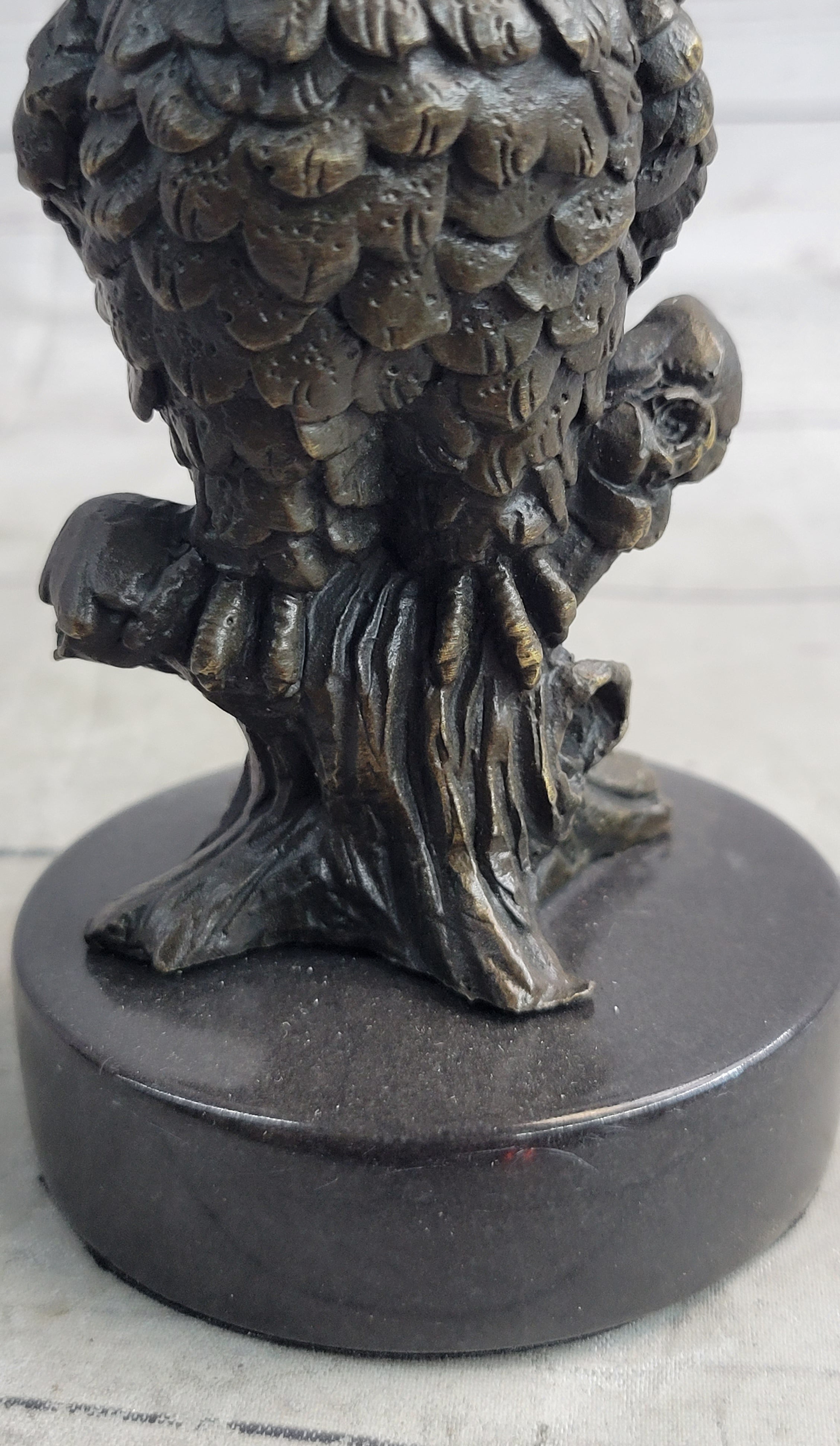 Milo Vintage Look Owl Art Deco Bronze Sculpture