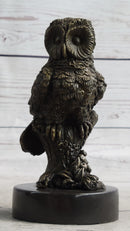 Miniature Bronze Owl Bookend 6" x 3"