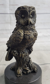 Miniature Bronze Owl Bookend 6" x 3"