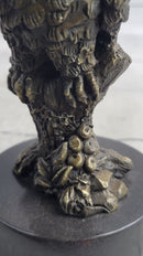 Miniature Bronze Owl Bookend 6" x 3"