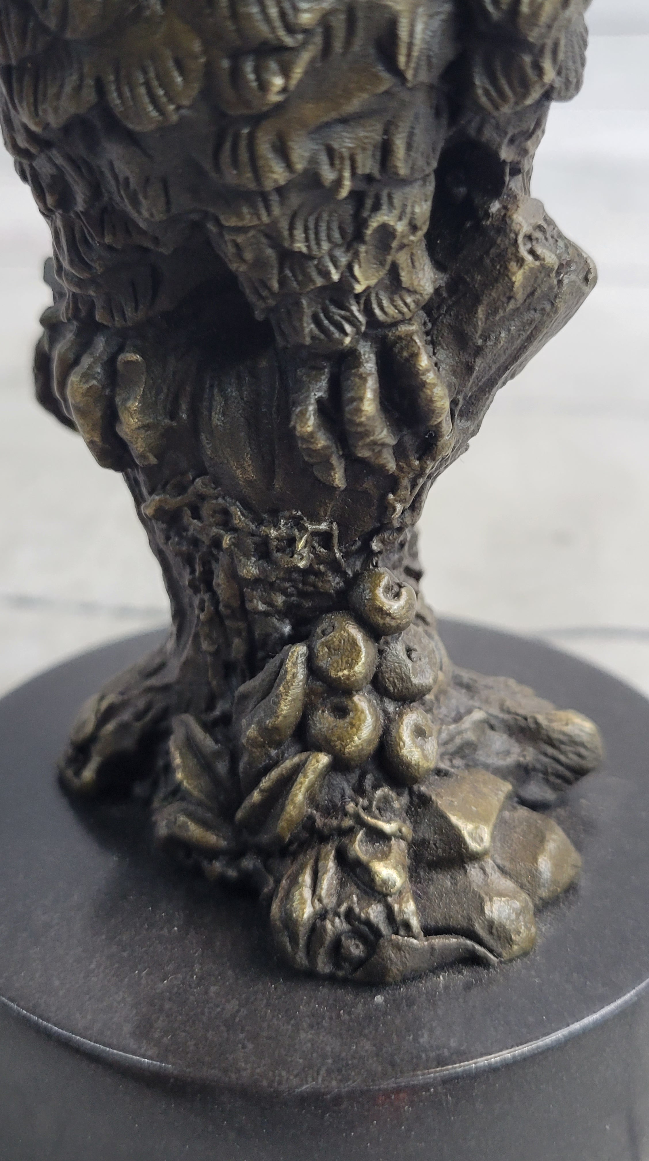 Miniature Bronze Owl Bookend 6" x 3"