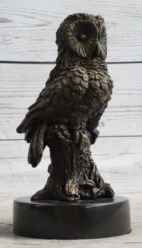 Miniature Bronze Owl Bookend 6" x 3"