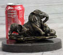 Miniature Bronze Elephant Family Collectible 12" x 15"
