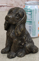 Cocker Spaniel Big Eared Puppy Dog Bronze Sculpture 6" x 4"