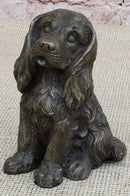 Cocker Spaniel Big Eared Puppy Dog Bronze Sculpture 6" x 4"
