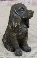 Cocker Spaniel Big Eared Puppy Dog Bronze Sculpture 6" x 4"