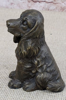 Cocker Spaniel Big Eared Puppy Dog Bronze Sculpture 6" x 4"