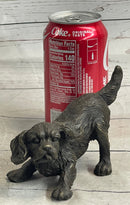 Cavalier King Charles Spaniel Puppy Bronze Metal Sculpture