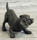 Cavalier King Charles Spaniel Puppy Bronze Metal Sculpture