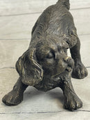 Cavalier King Charles Spaniel Puppy Bronze Metal Sculpture