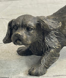 Cavalier King Charles Spaniel Puppy Bronze Metal Sculpture