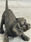 Cavalier King Charles Spaniel Puppy Bronze Metal Sculpture
