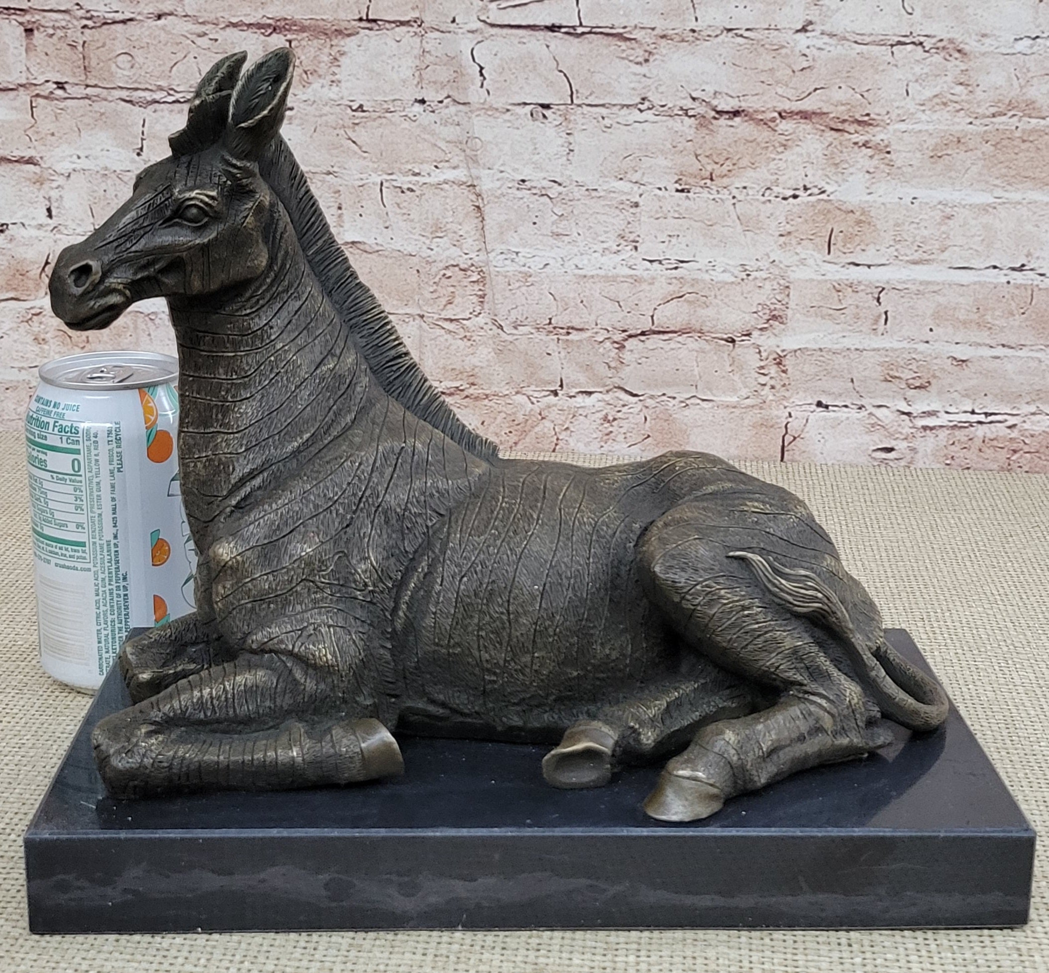 Hot Cast Bronze Zebra Bronze Sculpture Statue by Milo