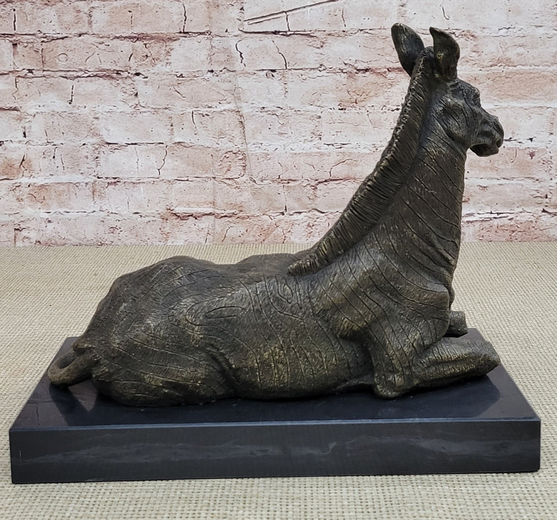 Hot Cast Bronze Zebra Bronze Sculpture Statue by Milo