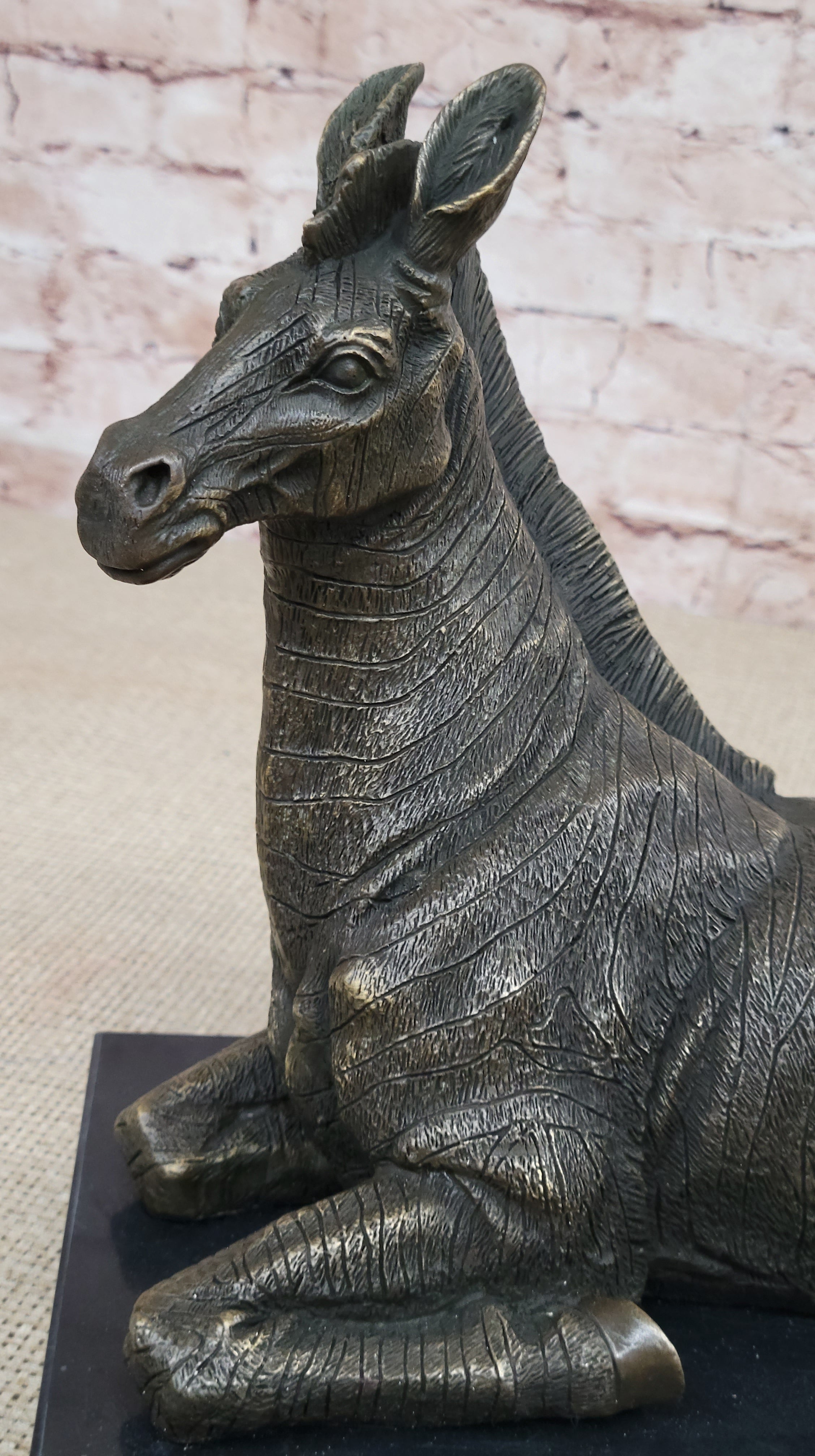 Hot Cast Bronze Zebra Bronze Sculpture Statue by Milo