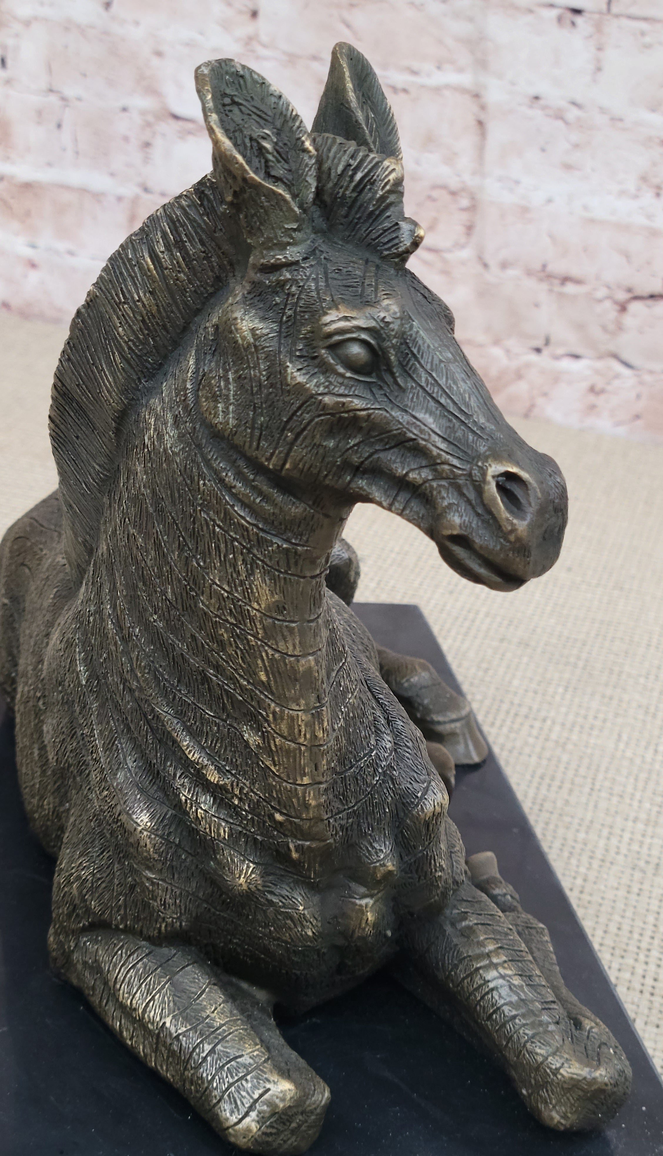 Hot Cast Bronze Zebra Bronze Sculpture Statue by Milo