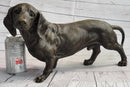 Dachshund Weiner Dog Bronze Metal Figure 9" x 17"