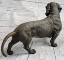 Dachshund Weiner Dog Bronze Metal Figure 9" x 17"