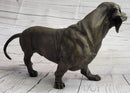 Dachshund Weiner Dog Bronze Metal Figure 9" x 17"