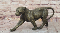 Hot Cast Bronze Cheetah Cat Sculpture