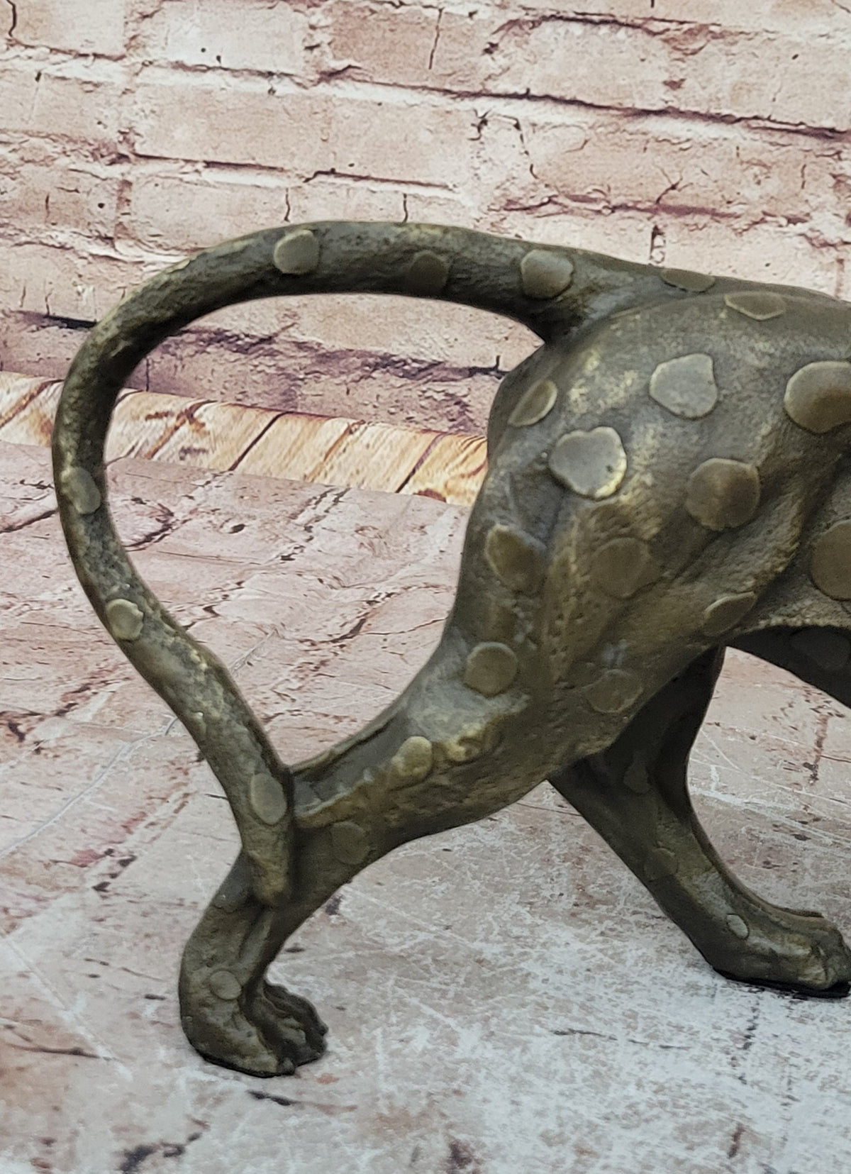 Hot Cast Bronze Cheetah Cat Sculpture