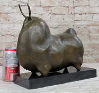 Large Dark Brown Patina Fighting Bull by Botero Bronze