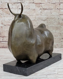 Large Dark Brown Patina Fighting Bull by Botero Bronze