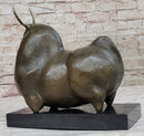 Large Dark Brown Patina Fighting Bull by Botero Bronze