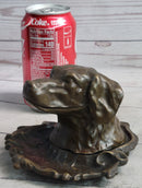 Labrador Retriever Puppy Incense Burner Bronze Metal Sculpture