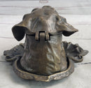 Labrador Retriever Puppy Incense Burner Bronze Metal Sculpture