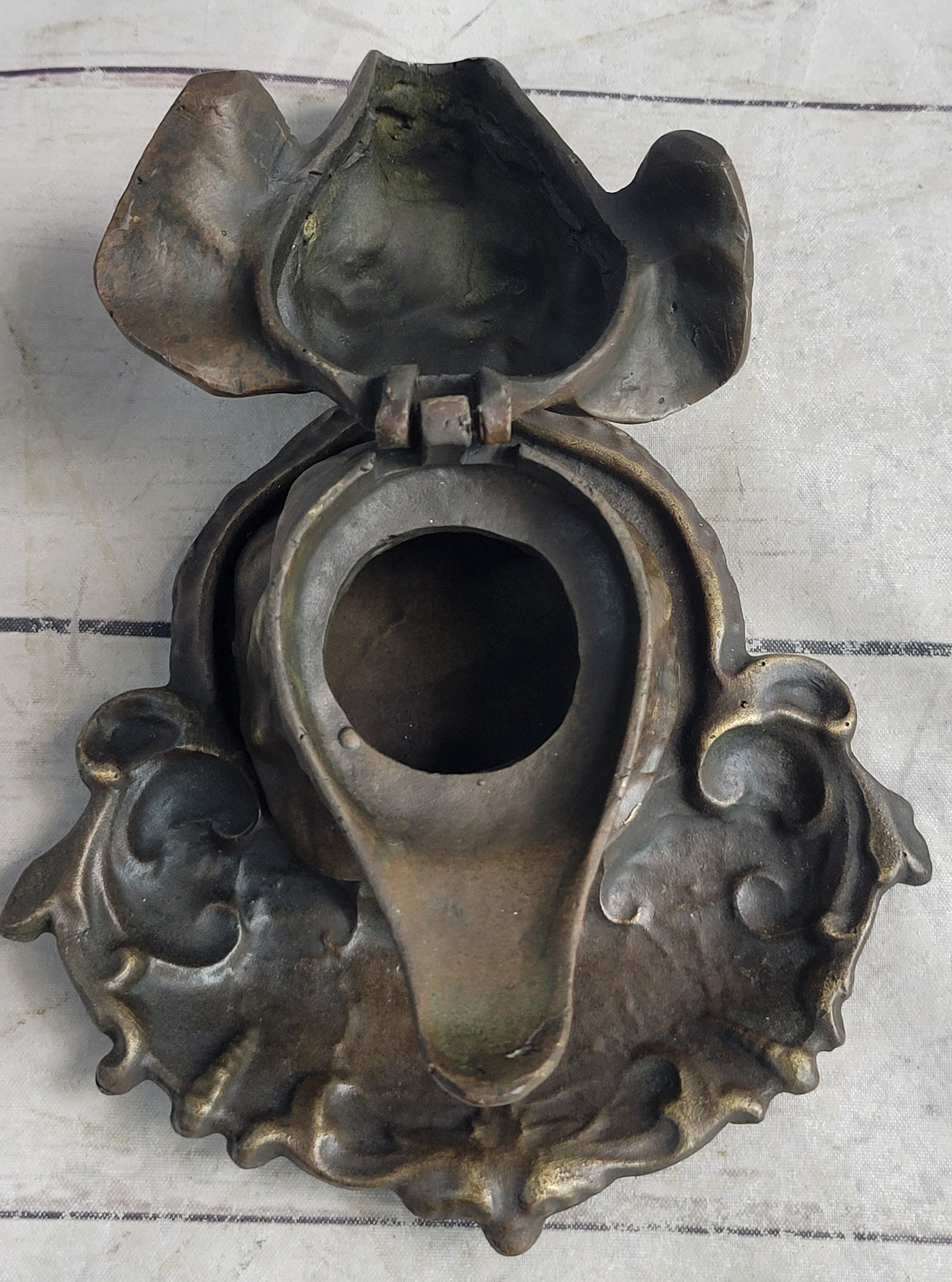 Labrador Retriever Puppy Incense Burner Bronze Metal Sculpture