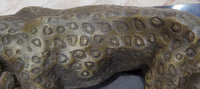 Hot Cast Bronze Cheetah Jaguar Leopard Sculpture on Marble Base