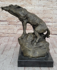 Abstract Crude Impressionist Horse Bronze Sculpture Signed