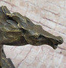 Abstract Crude Impressionist Horse Bronze Sculpture Signed