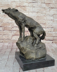 Abstract Crude Impressionist Horse Bronze Sculpture Signed