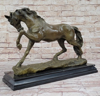 Thoroughbred Horse Dressage Stallion Mare Bronze Sculpture
