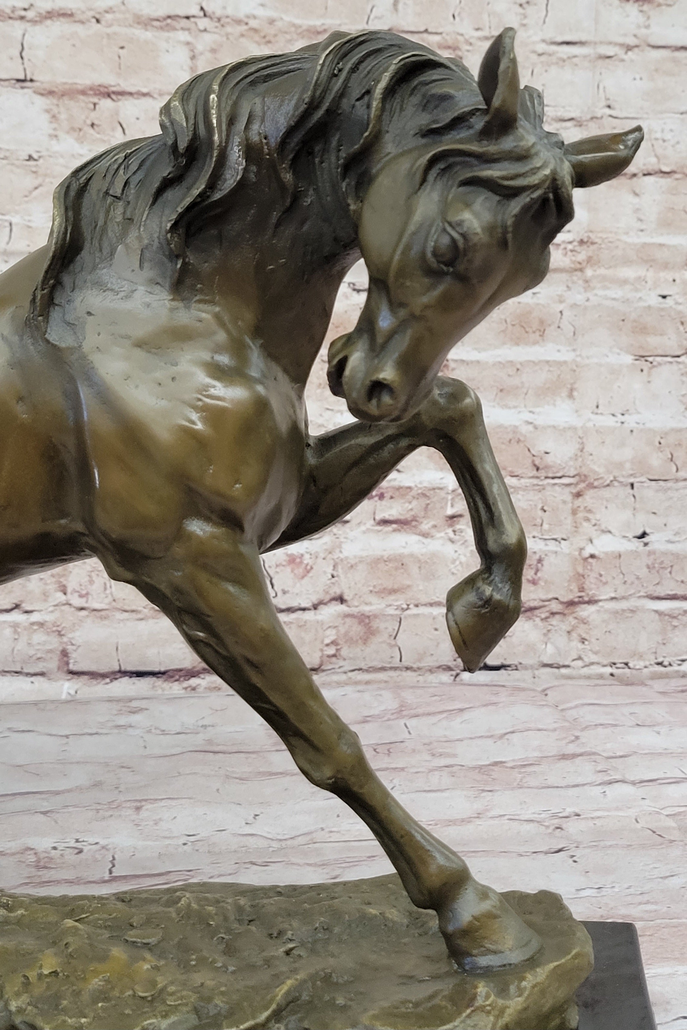 Thoroughbred Horse Dressage Stallion Mare Bronze Sculpture